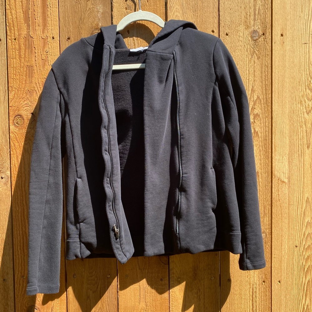 James Perse hooded  zipped sweatshirt